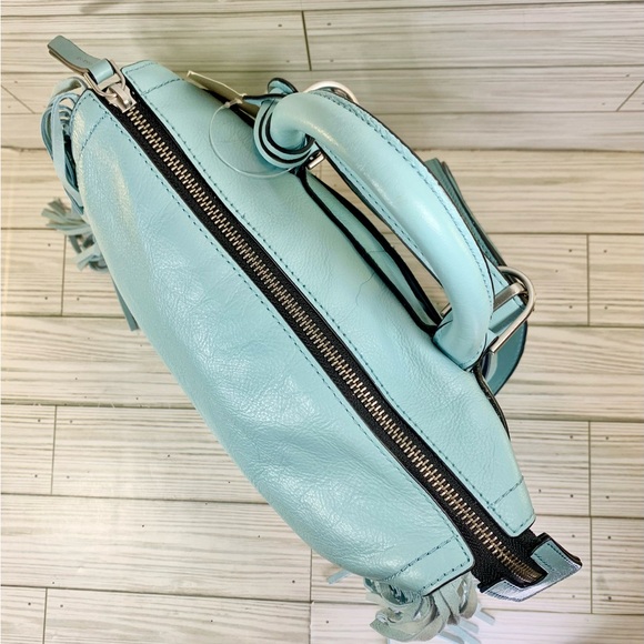 Sold🚨Fossil Turquoise Ice Parker Laptop Back pack w/ top Handle & Fringe design - Picture 5 of 13
